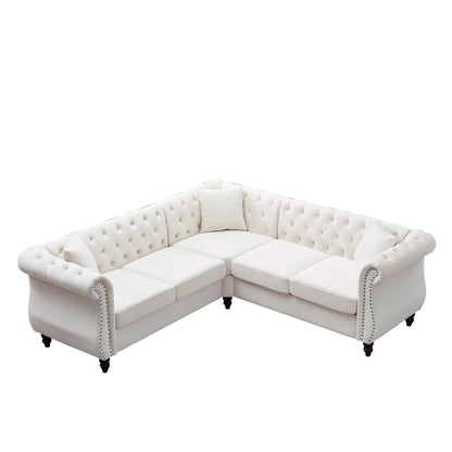 Streamline Modern L-Shaped Corner Sofa Home Essentials