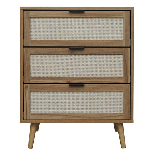 3 Drawer Cabinet, Suitable For Bedroom, Living Room, Study - Walnut