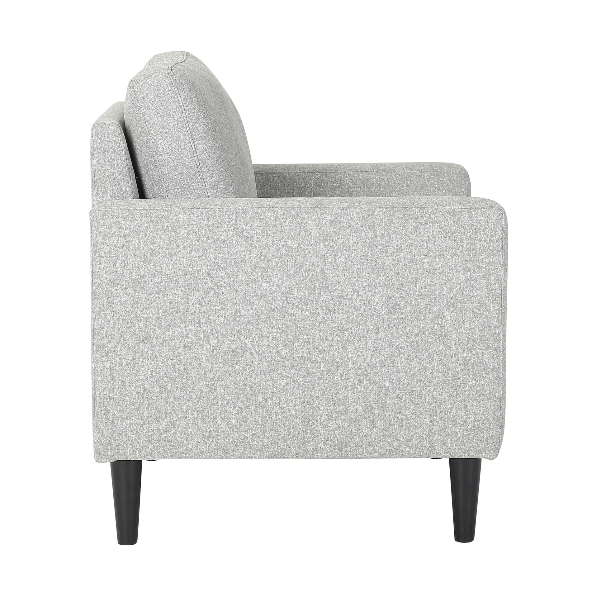 Wendy - Contemporary Arm Chair - Black / Gray Lumi Source