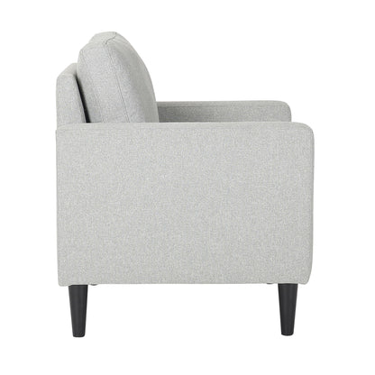 Wendy - Contemporary Arm Chair - Black / Gray Lumi Source