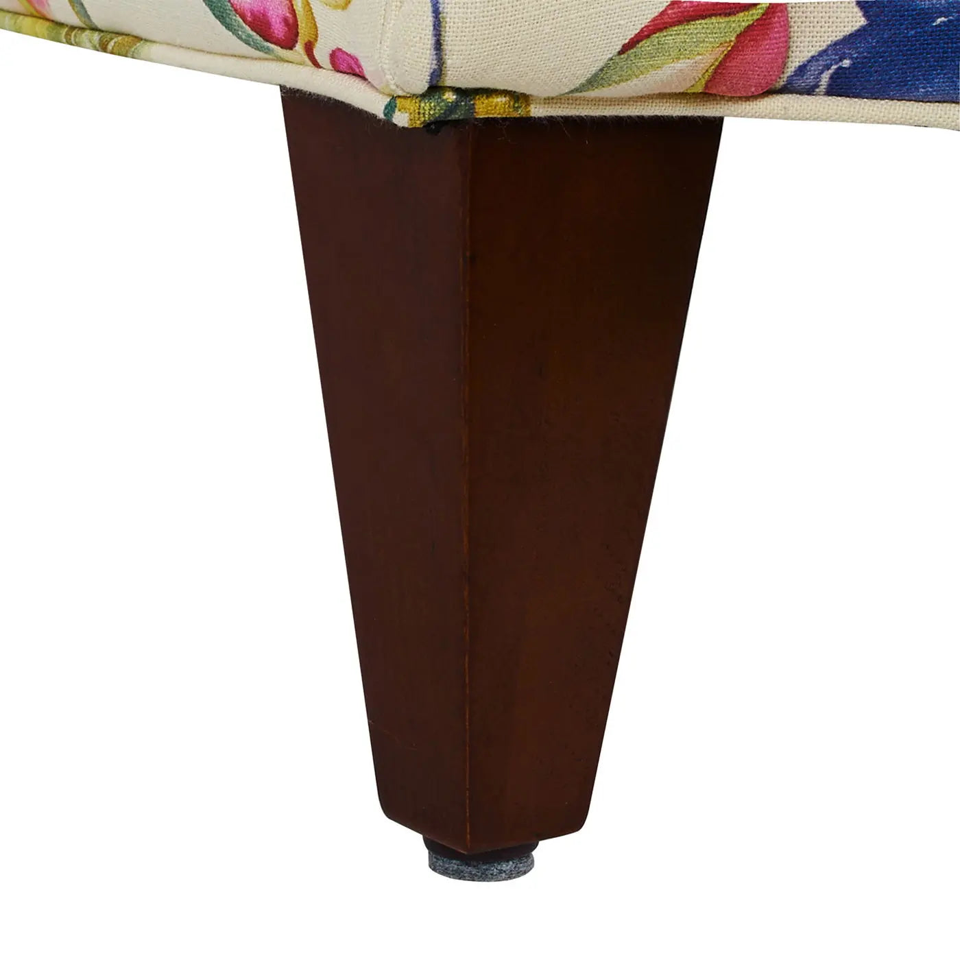 Paradise - Upholstered Arm Chair Floral Printed On Cotton - Off-White Jennifer Taylor Home