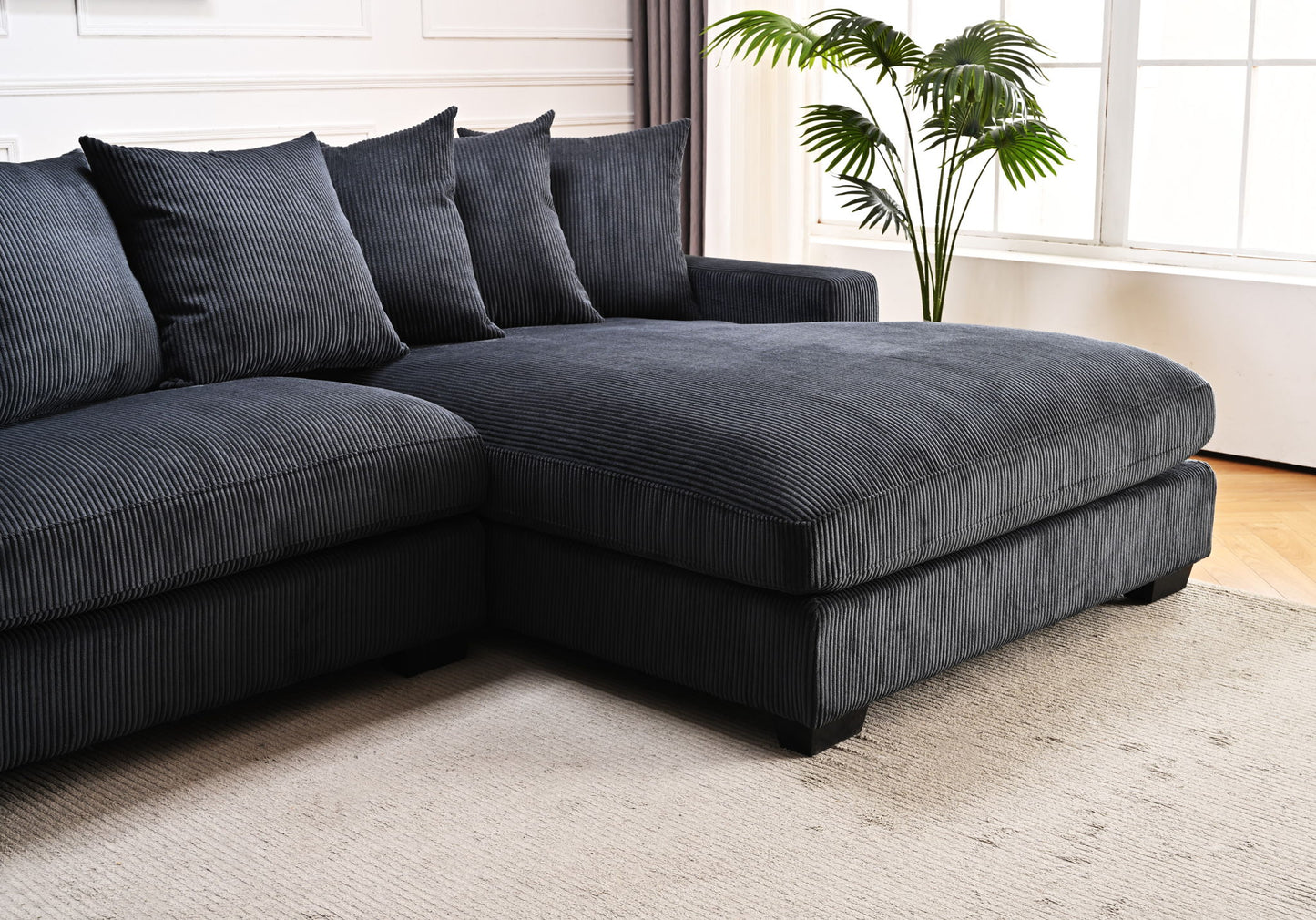 Luxe - Oversized 2 Piece Sectional Couches For Living Room, L Shaped Sofa With Chaise US Pride