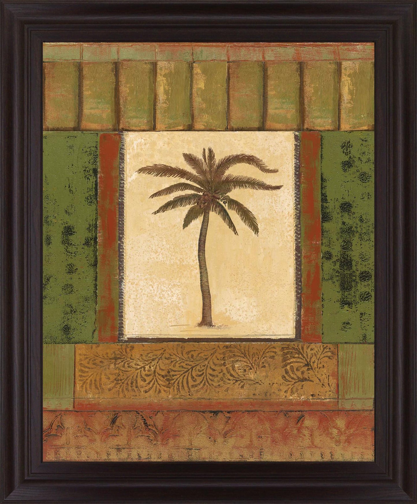 Verdant Palmway - 28" x 34" Framed Wall Art Classy Art