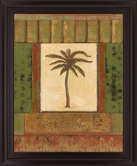 Verdant Palmway - 28" x 34" Framed Wall Art Classy Art