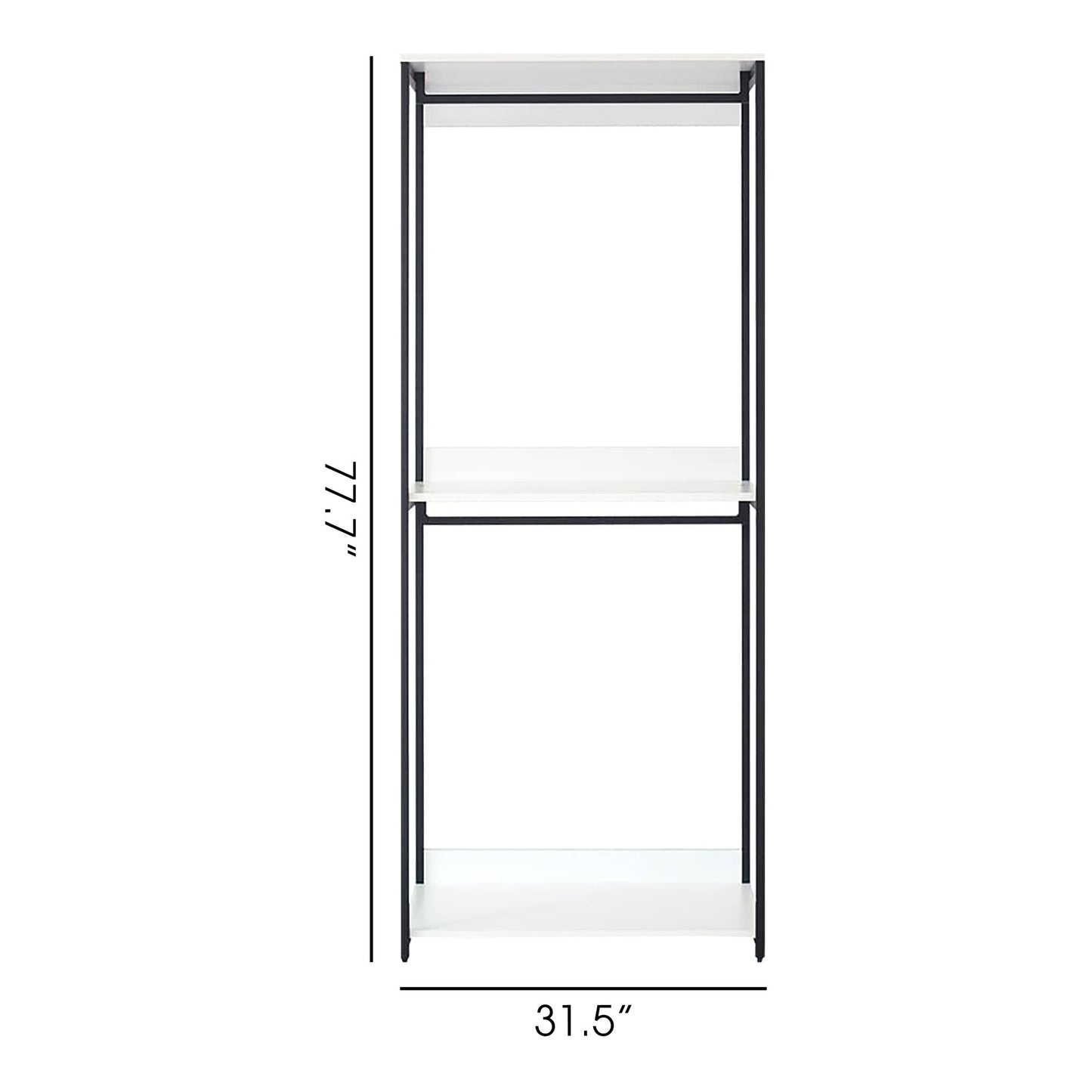 Fiona - Walk In Closet With Shelves Home Essentials