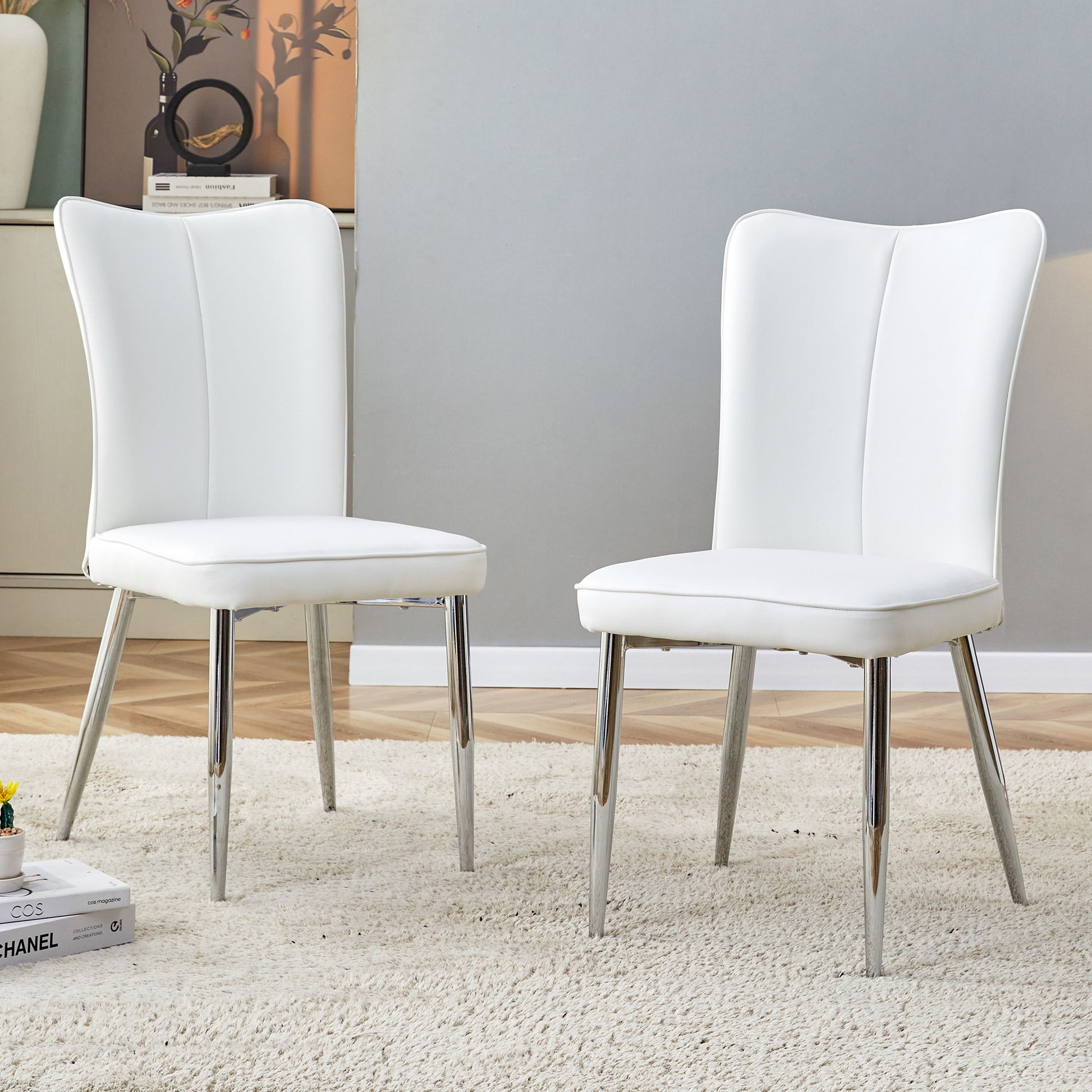 Modern Minimalist Dining Chairs With Metal Legs Home Essentials