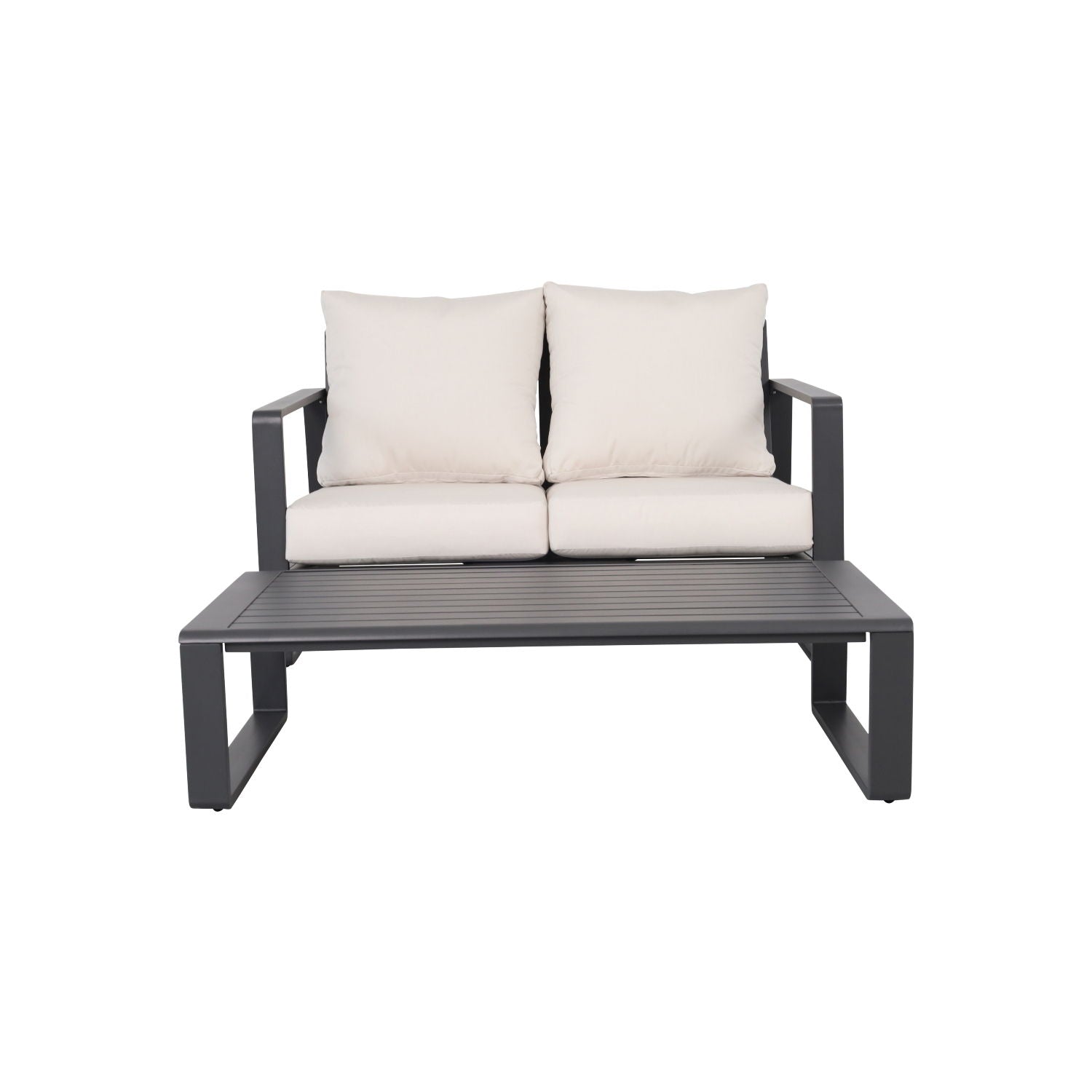 Durable Sofa With Rectangular Coffee Table LSI Patio Furniture