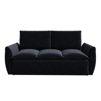 Pull Out Sofa Bed, 3 Seat Convertible Sleeper Sofa With 2 In 1 Pillow And Blanket Set Home Essentials