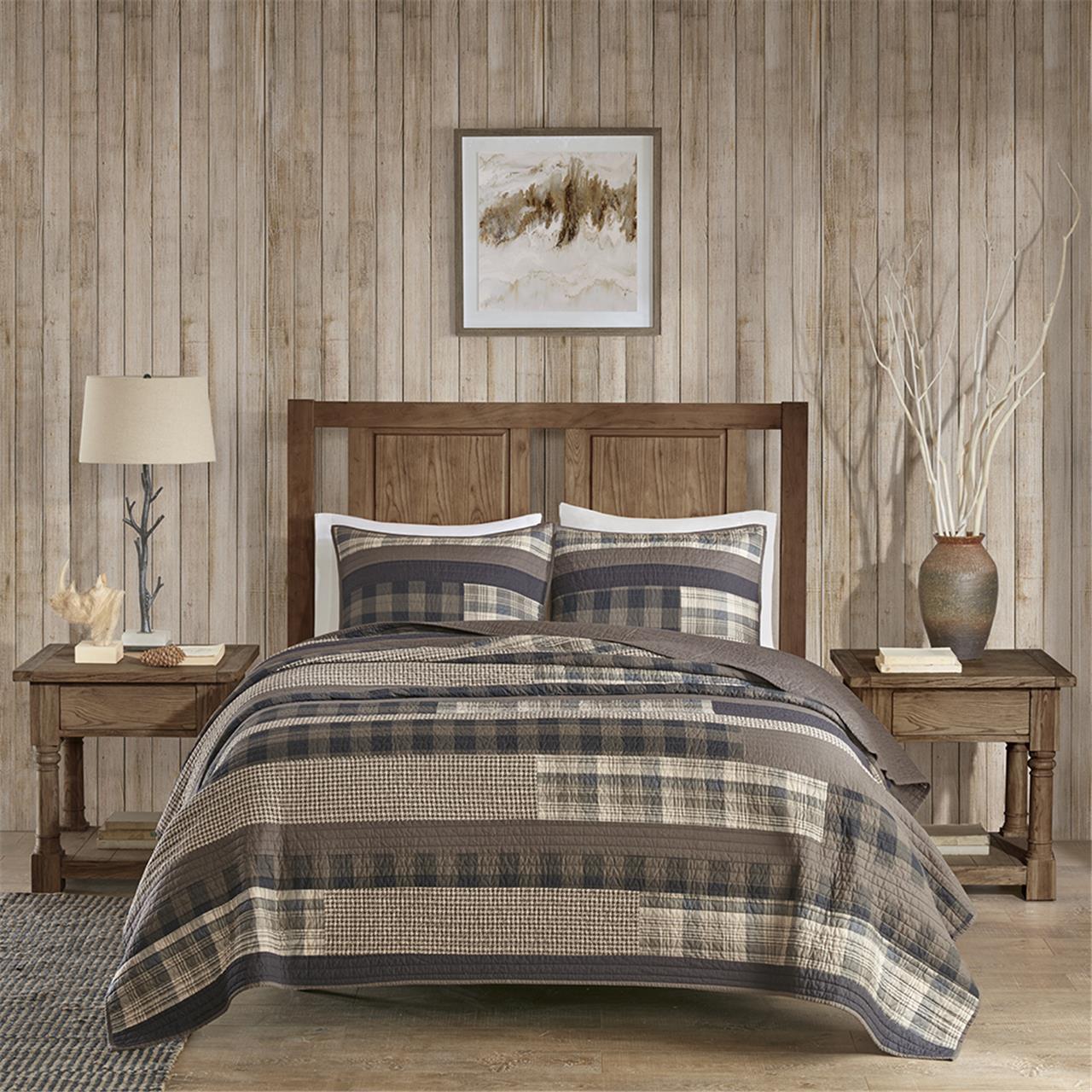 Winter Plains - Oversized Quilt Mini Set - Taupe Woolrich