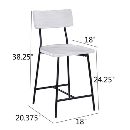 Badin - Counter Stool - White Washed Home Essentials