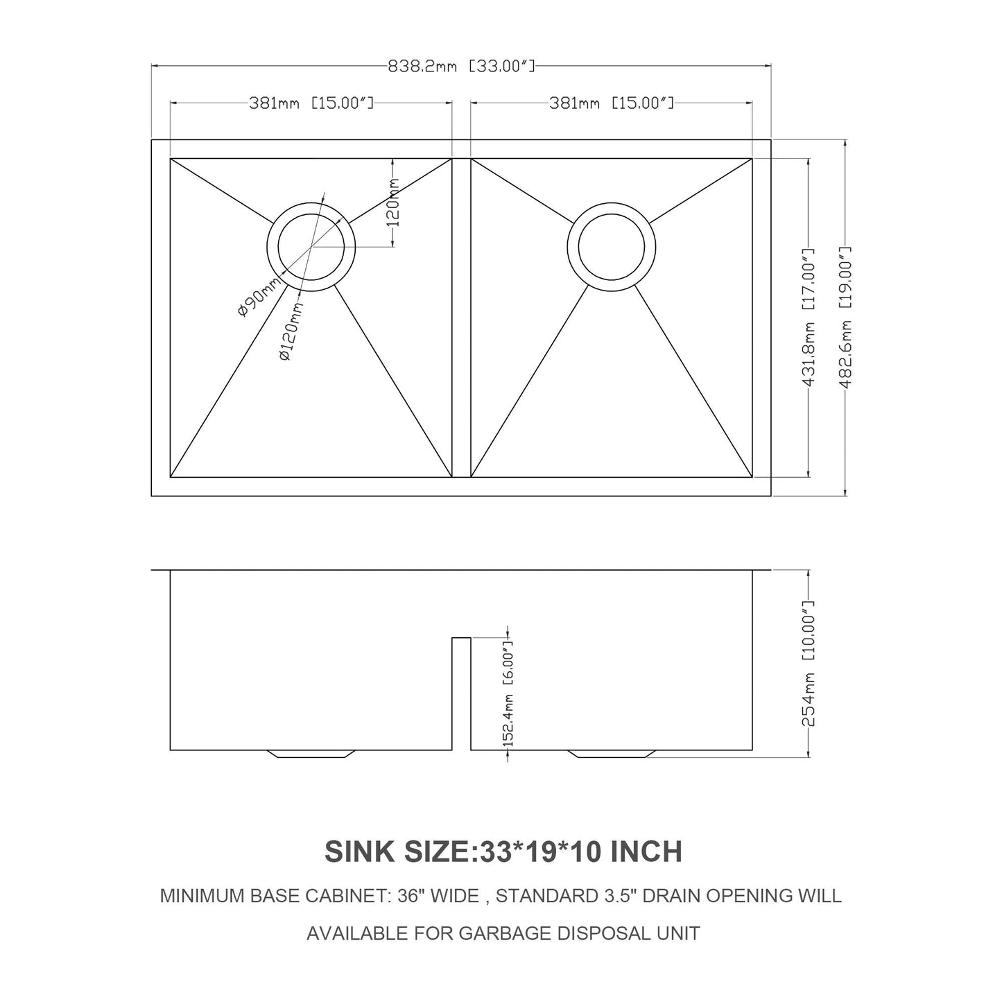 Modern Double Bowl Undermount Sink Design With 10" Deep Basins Daily Nest