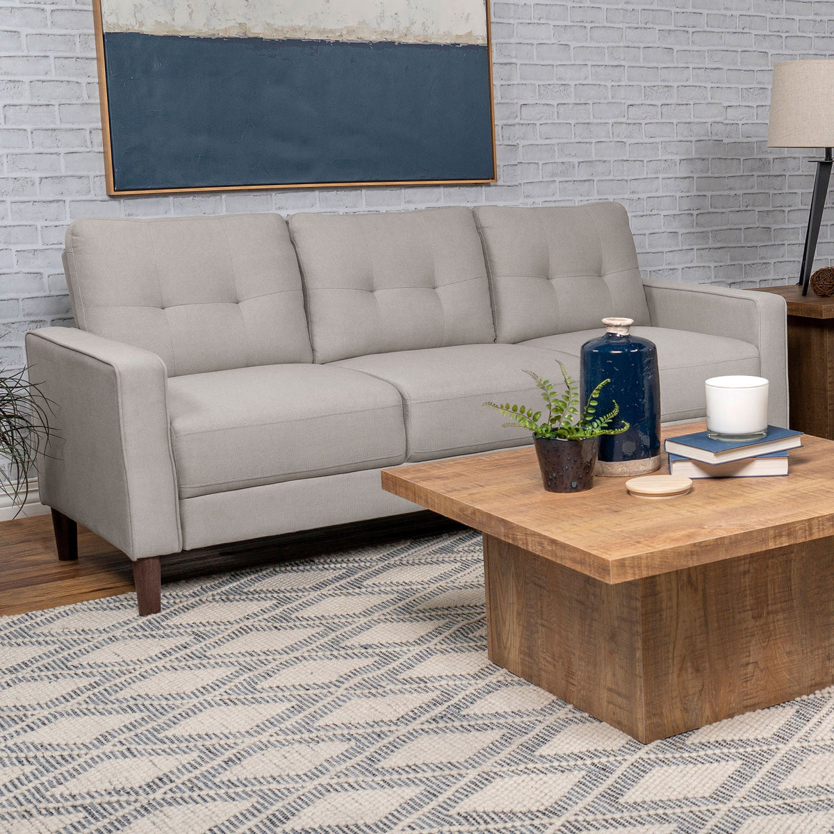 Harvey - Track Arm Tufted Sofa Furniture Max