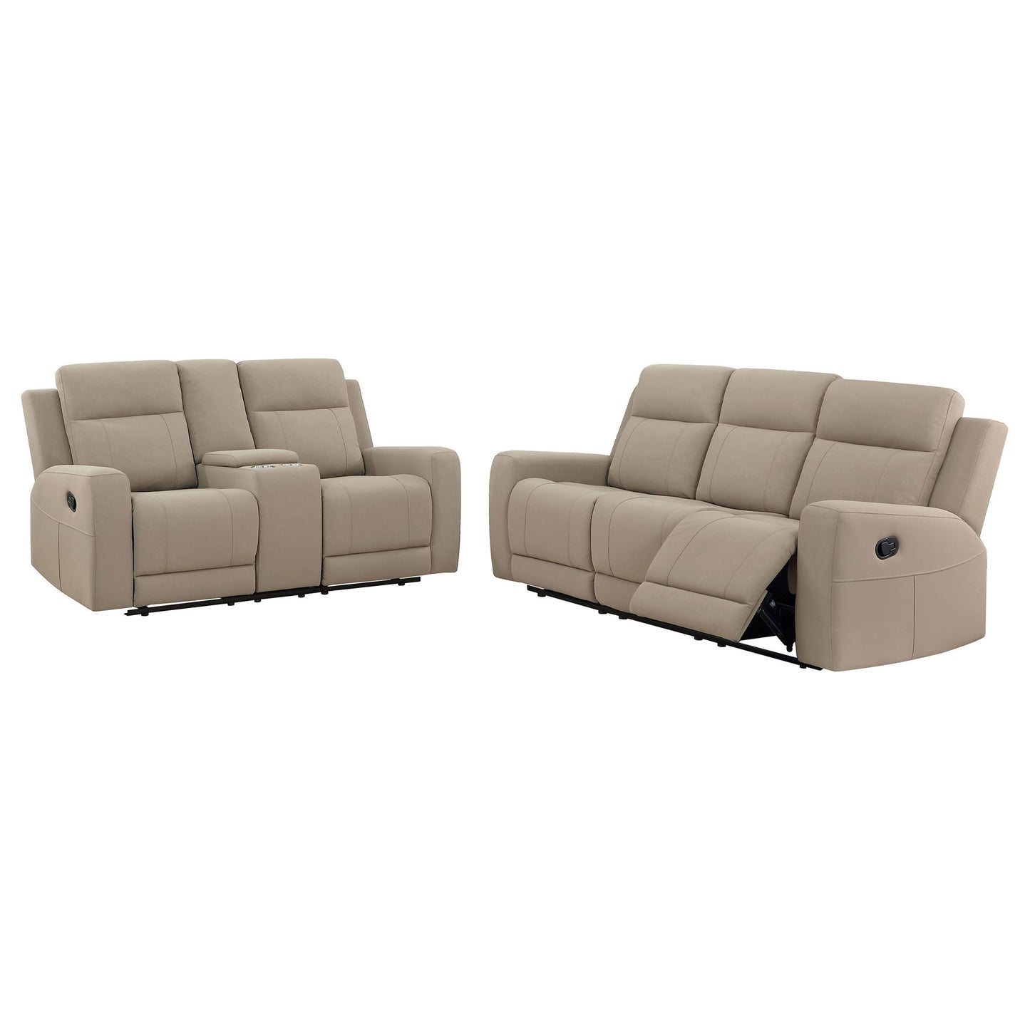 Slater - 2 Piece Reclining Sofa Set With Manual Recline Furniture Max
