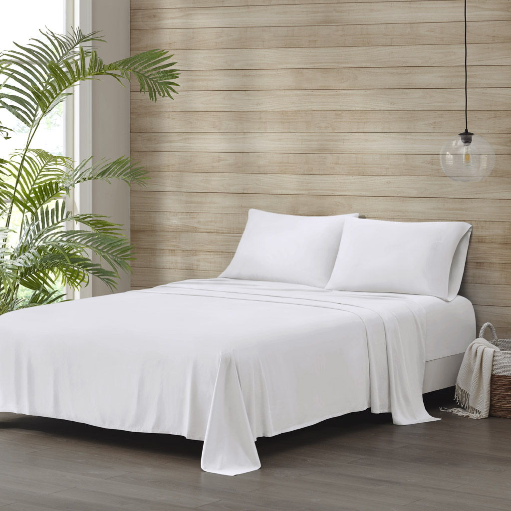 Tencel Polyester Blend - Full Sheet Set - White