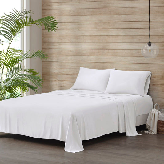 Tencel Polyester Blend - Full Sheet Set - White