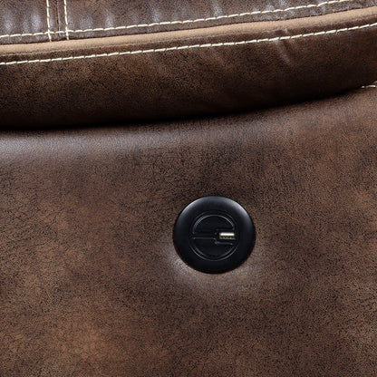 Reclining Sofa With USB Charging, Pocket Coil Seating, And Hidden Storage - Brown Emerald Home