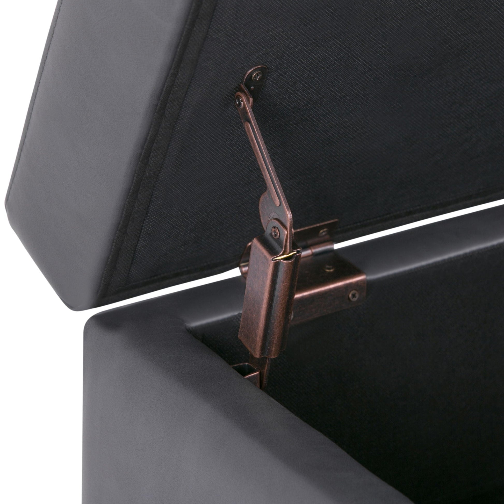 Oregon - Contemporary Storage Ottoman Bench With Tray Simpli-Home
