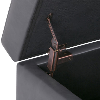 Oregon - Contemporary Storage Ottoman Bench With Tray Simpli-Home