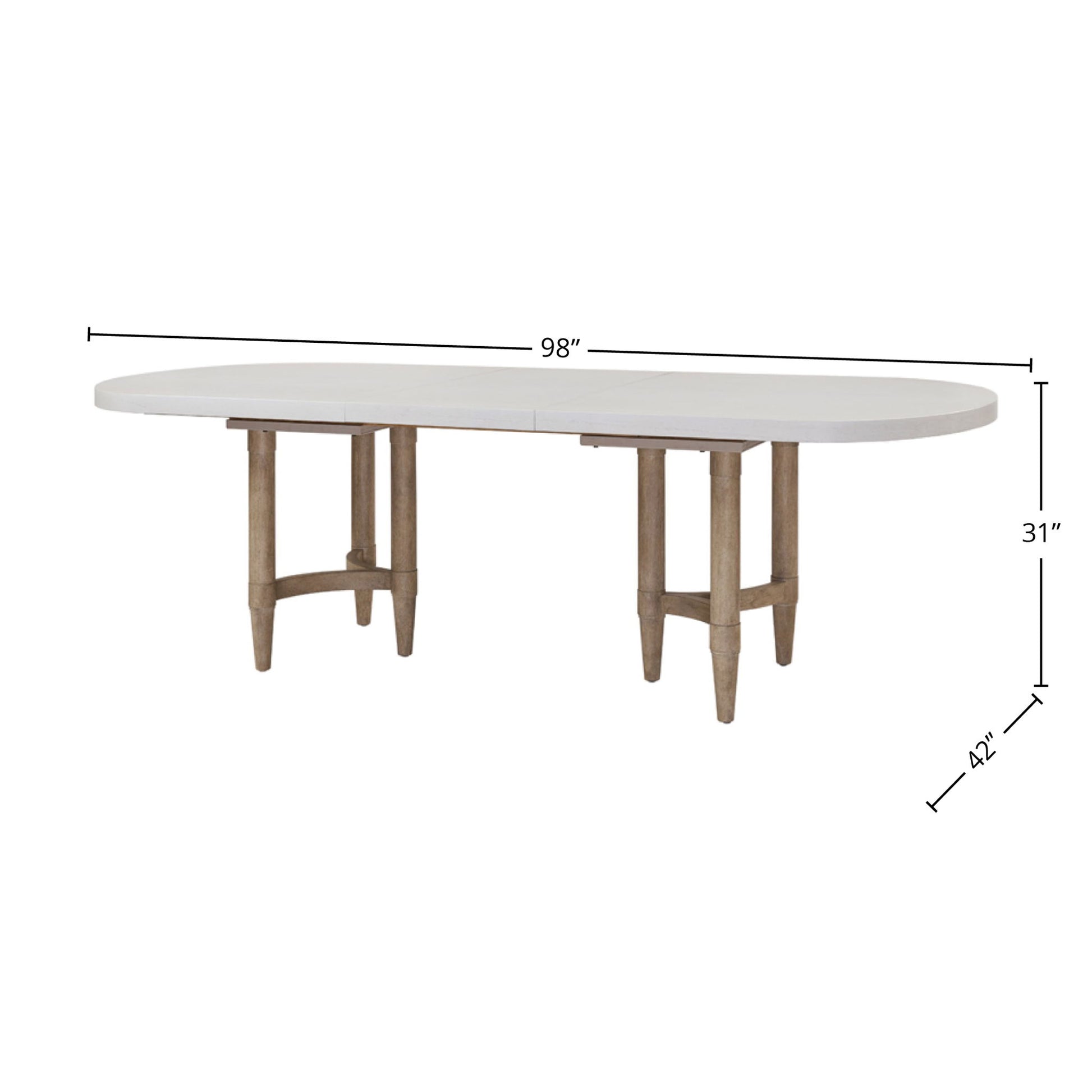 Triad - Double Pedestal Dining Table With Leaf - Sand Bernards Furniture