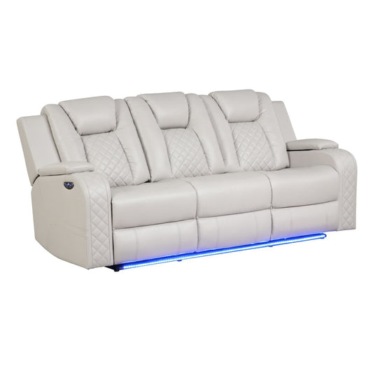 Benz - Power Reclining Sofa With LED Lighting Matrix Furniture Group
