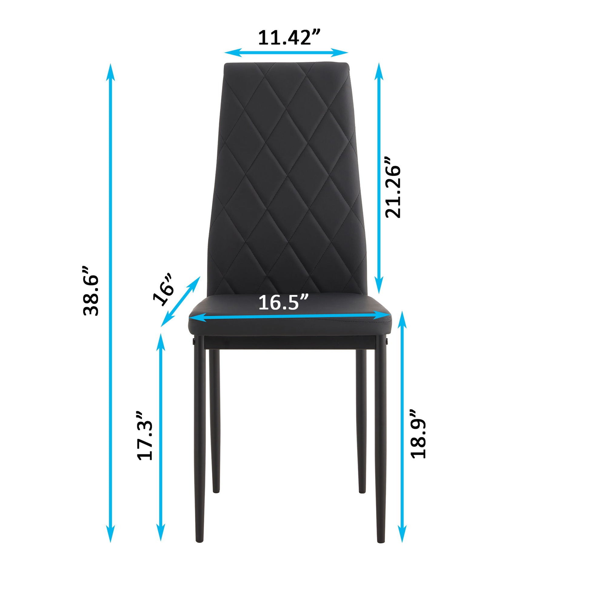 Modern Dining Chair With Diamond Design Home Essentials