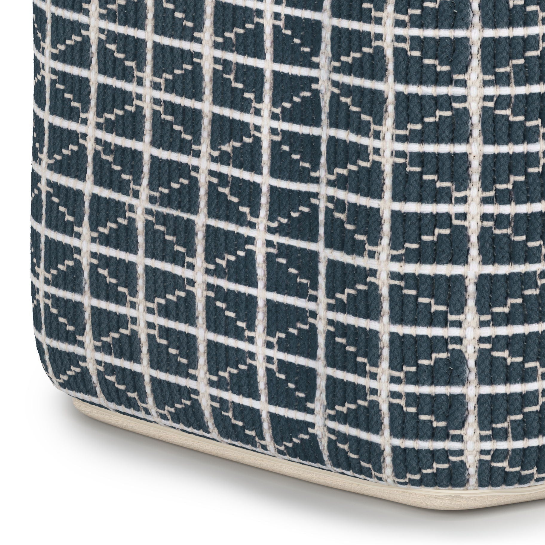 Noreen - Upholstered Square Pouf Simpli-Home