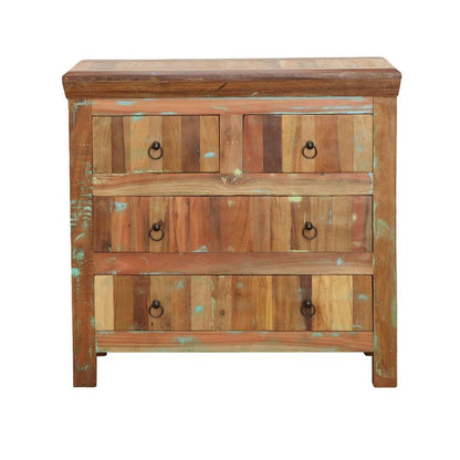 Harper - 4-Drawer Solid Reclaimed Wood Accent Cabinet - Brown CoasterElevations