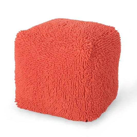 Sunny - Square Pouf, Versatile Ottoman Or Floor Cushion - Coral Home Essentials