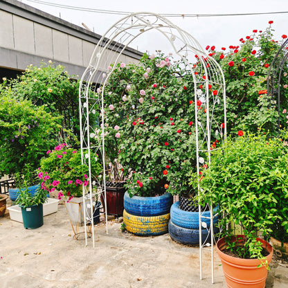 Metal Garden Arch Assemble Freely With 8 Styles Garden Arbor Trellis Climbing Plants Support Rose Arch Daily Nest