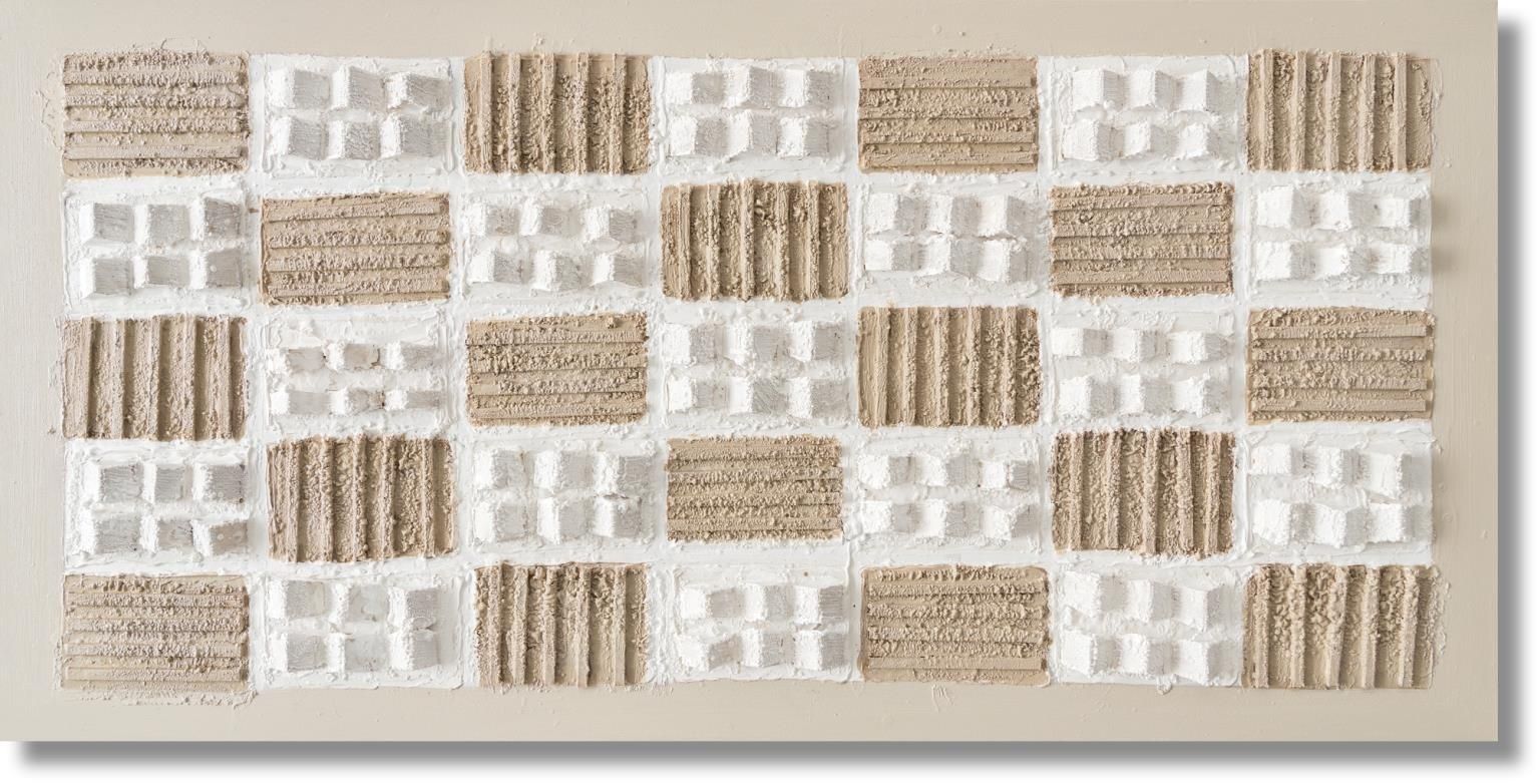 Textured Sandstone Matrix - 28" x 55" Framed Wall Art Classy Art