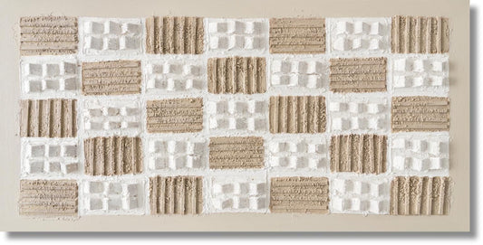 Textured Sandstone Matrix - 28" x 55" Framed Wall Art Classy Art