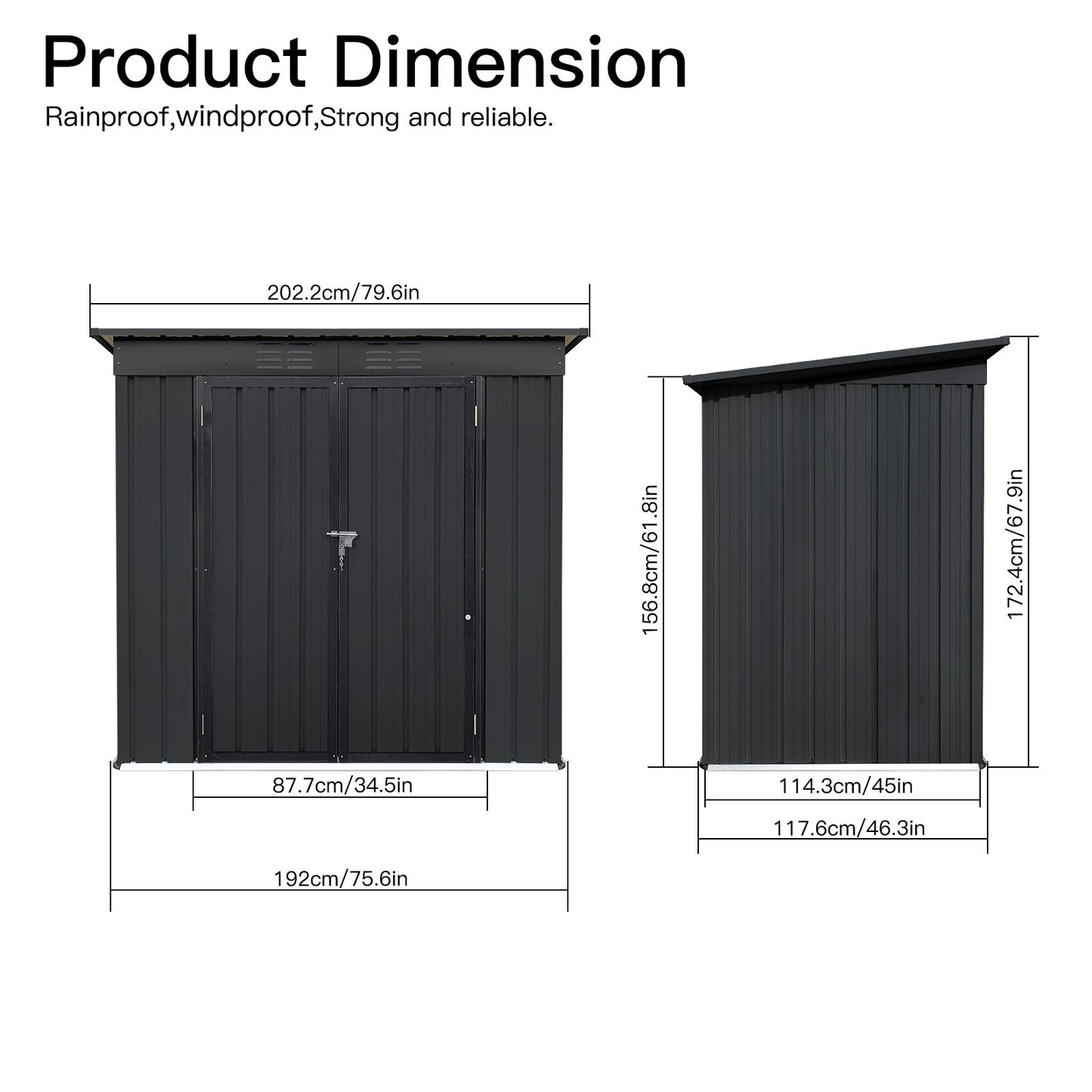 4Ftx6Ft Garden Sheds Outdoor Storage Sheds