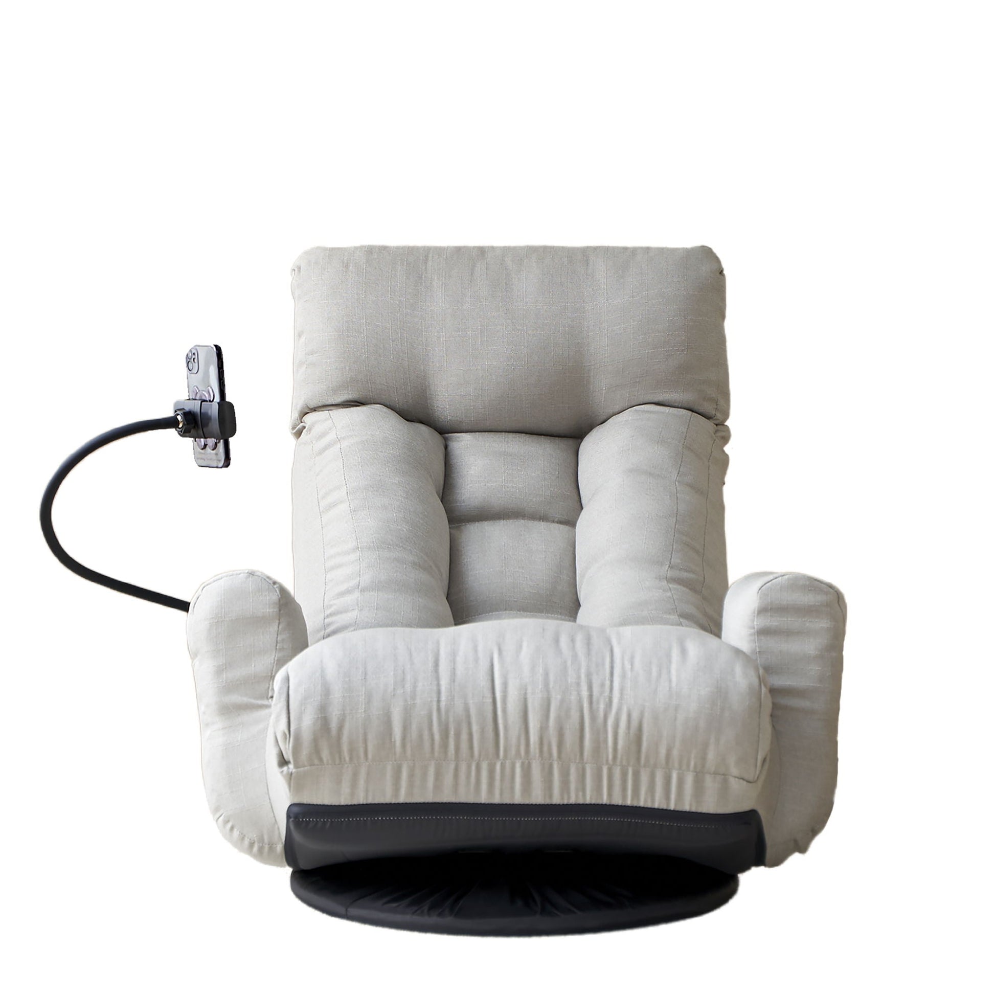 Adjustable Swivel Lounge Chair With 360 Degree Rotating Seat And Headrest Support Home Essentials