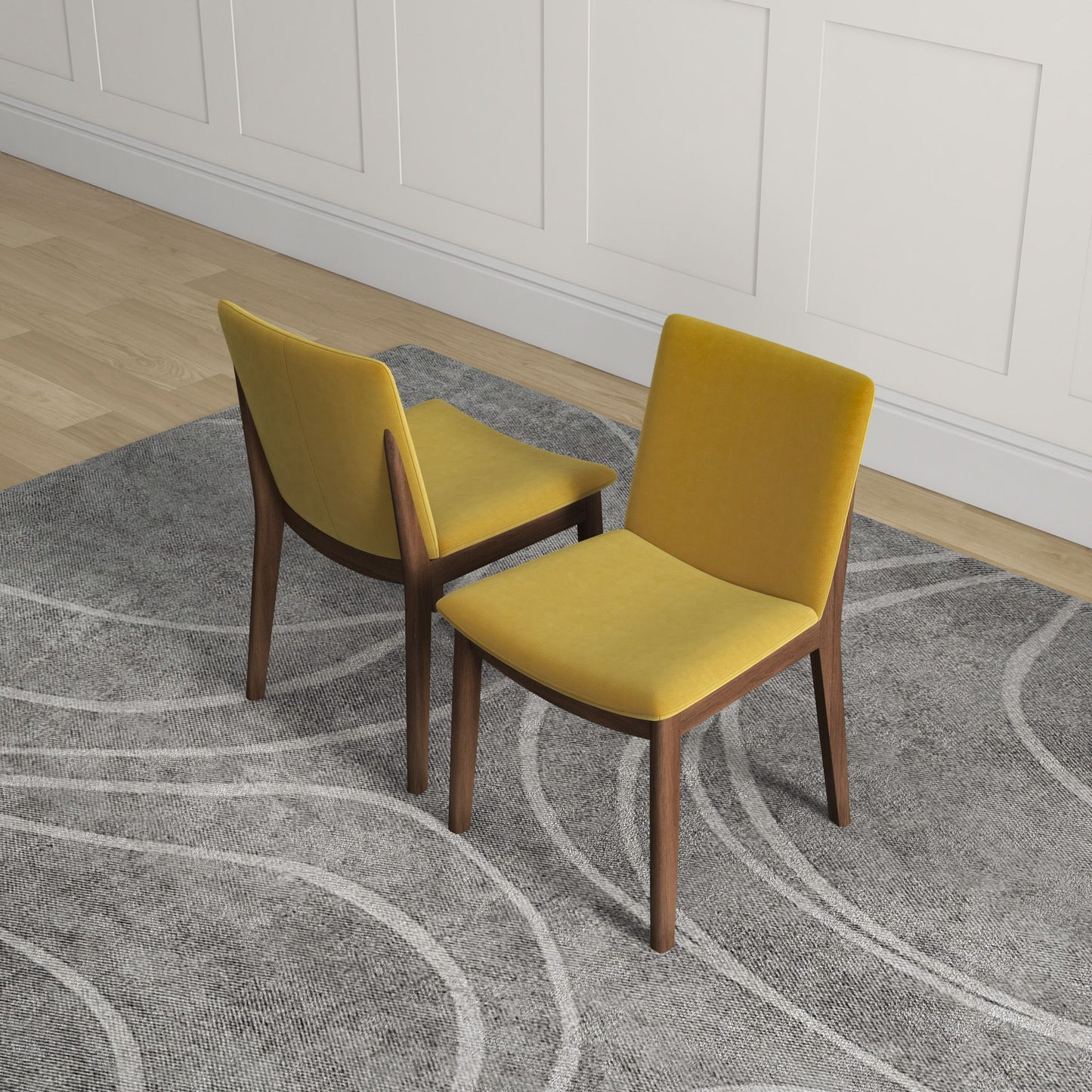 Laura - Mid-Century Modern Solid Wood Dining Chair (Set of 2) Ashcroft Furniture