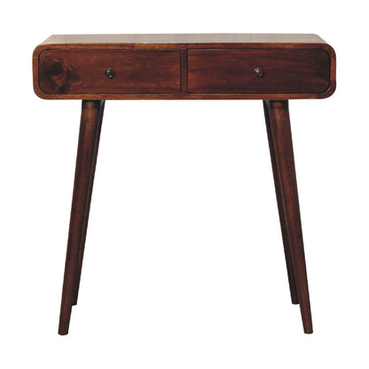 Curved Hallway Table - Chestnut Artisan Furniture