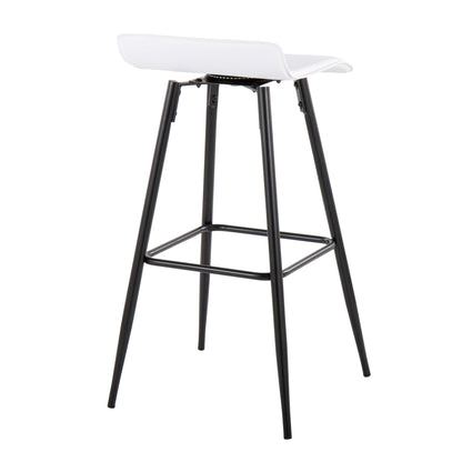 Ale - Contemporary Fixed-Height Bar Stool (Set of 2) Lumi Source