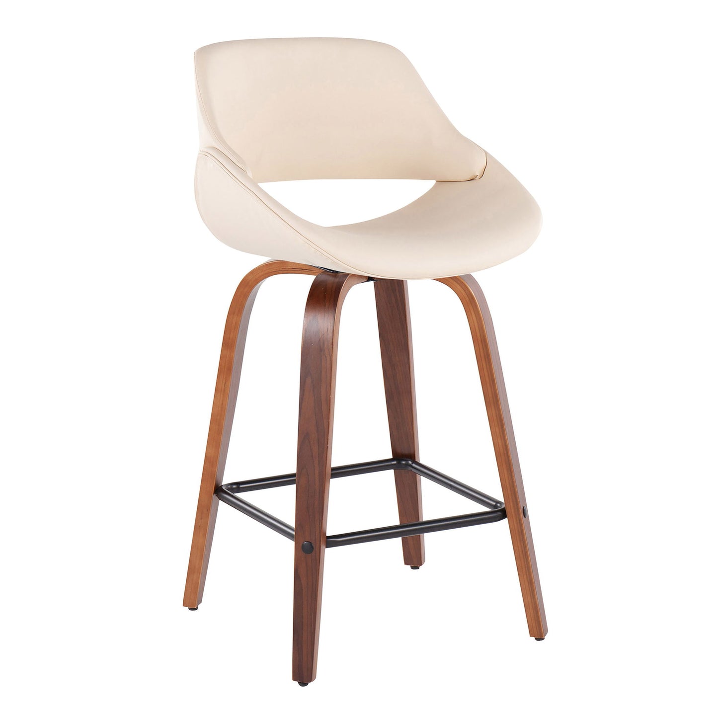 Fabrico - Mid-Century Modern, Counter Stool (Set of 2) Lumi Source