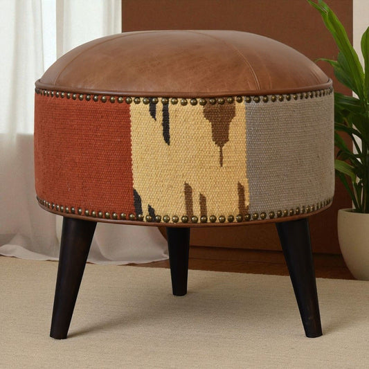 Footstool - Brown Artisan Furniture