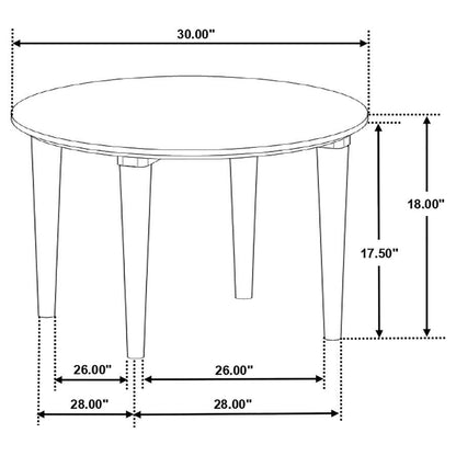 Aldis - Round Marble Top Table Coaster Fine Furniture