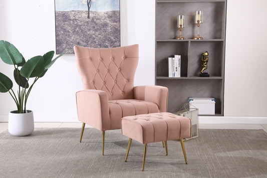 Accent Chair With Ottoman, Comfy Armchair For Living Room Home Essentials