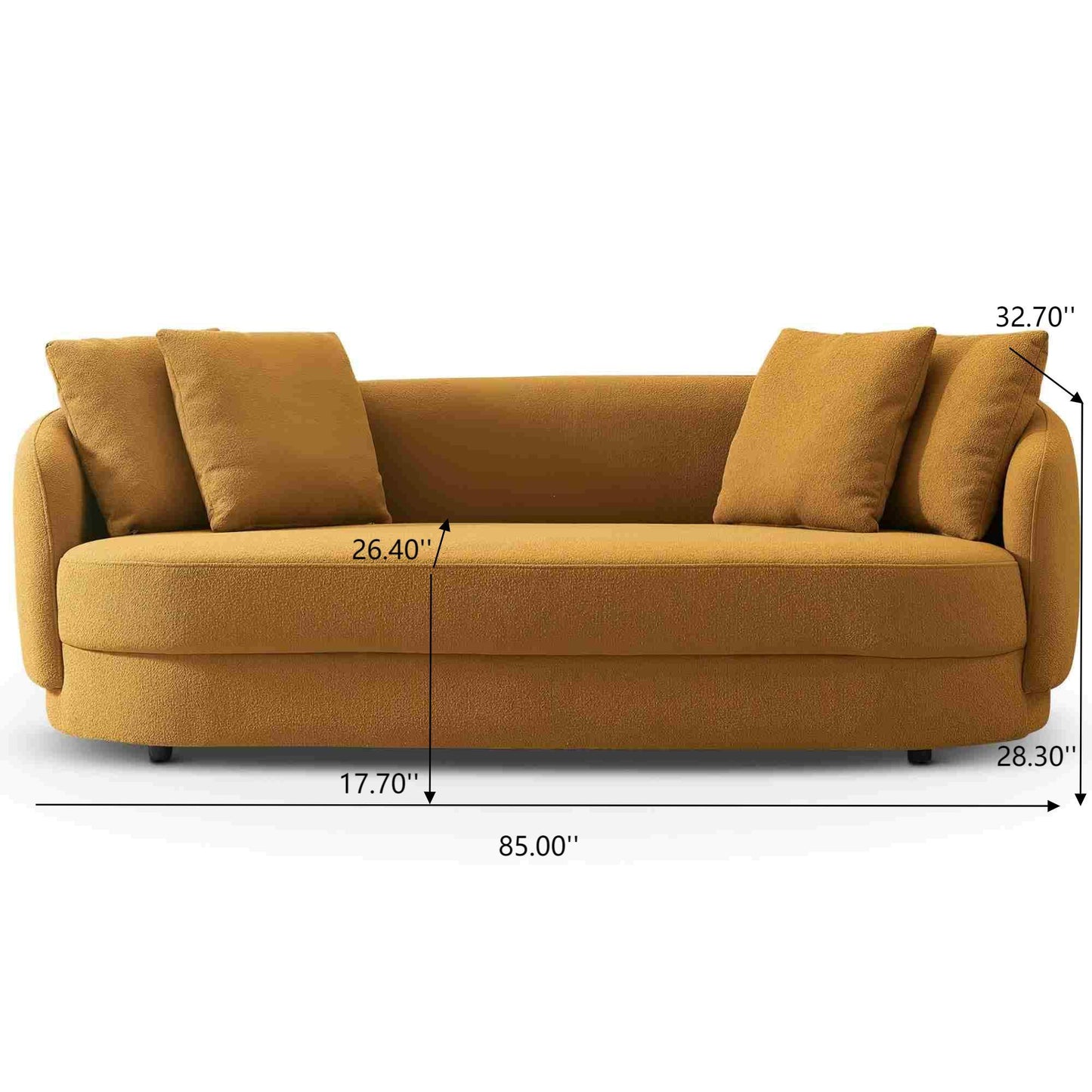 Dylan - Modern French Boucle Sofa Ashcroft Furniture