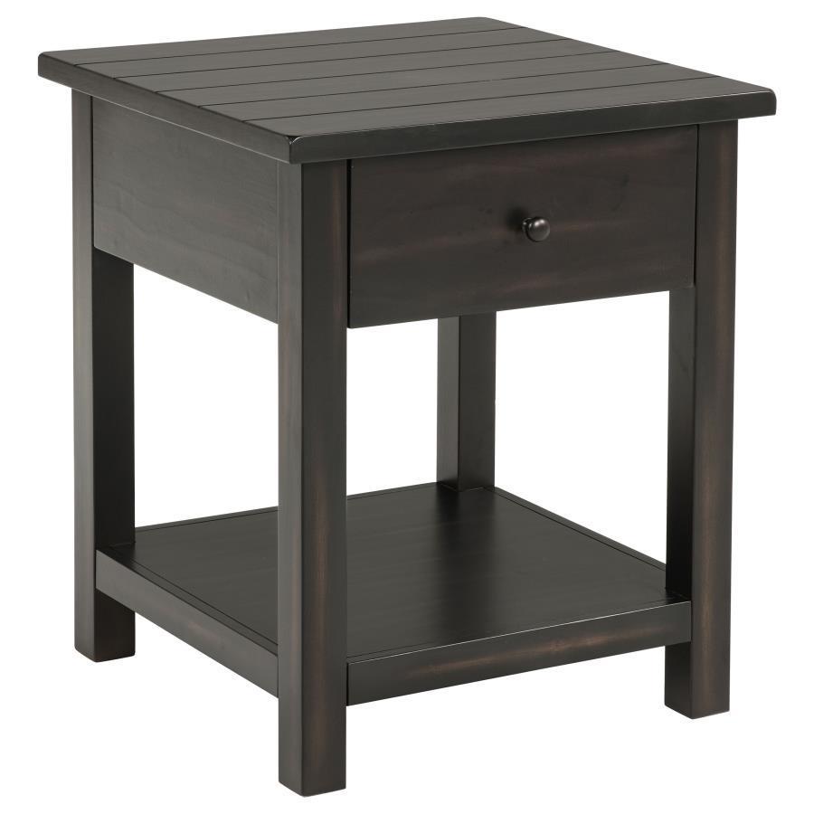 Payne - 1 Drawers Wood End Table with Shelf Coaster Fine Furniture