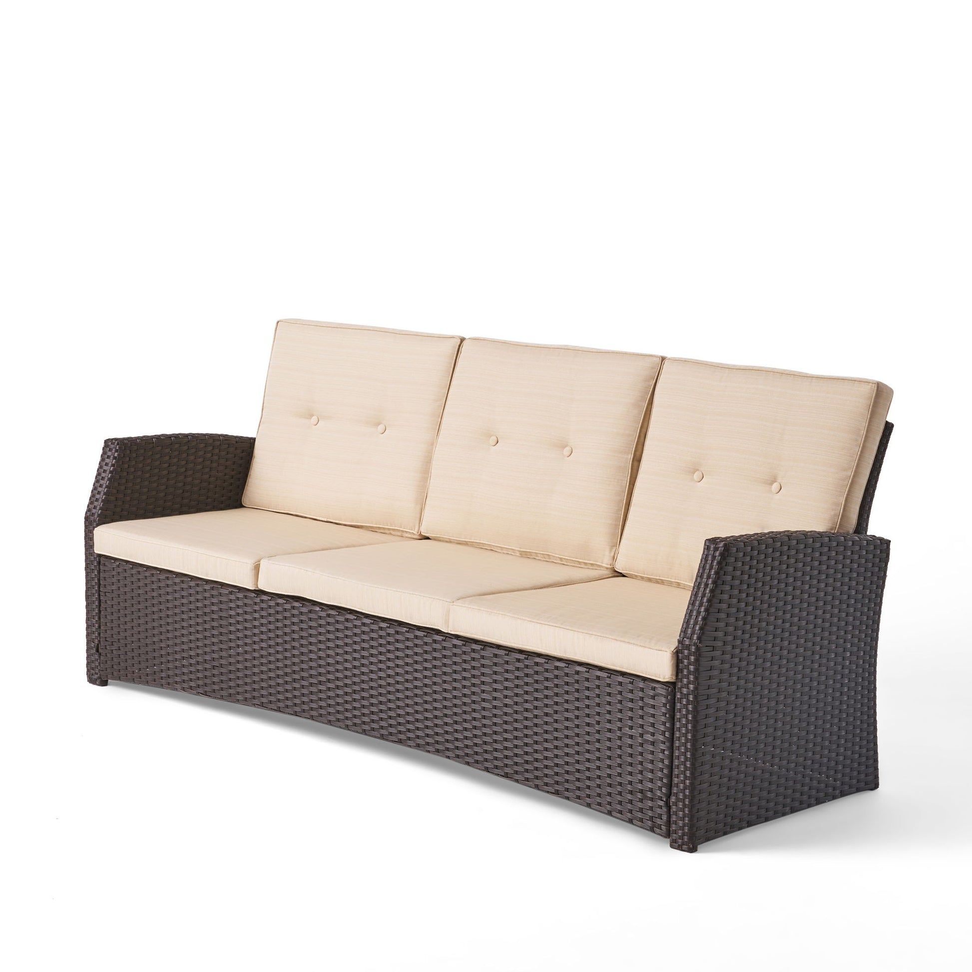St Marta - 3 Seater - Dark Brown Noble House
