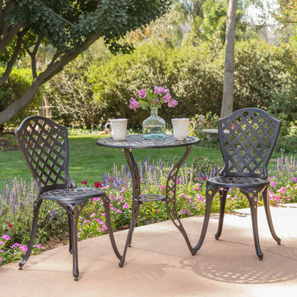 Bono Metal Bistro Set - Black Noble House