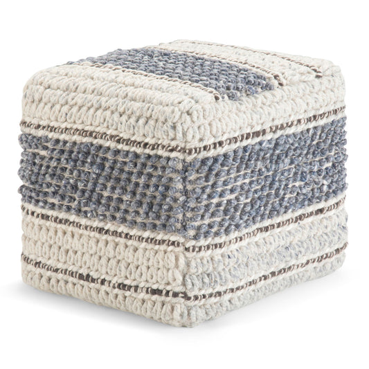 Grady - Handcrafted Square Pouf Simpli-Home