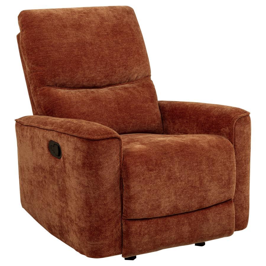 Navarro - Chenille Upholstered Glider Recliner Coaster Fine Furniture