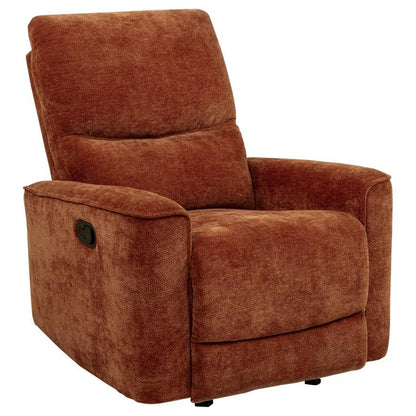 Navarro - Chenille Upholstered Glider Recliner Coaster Fine Furniture
