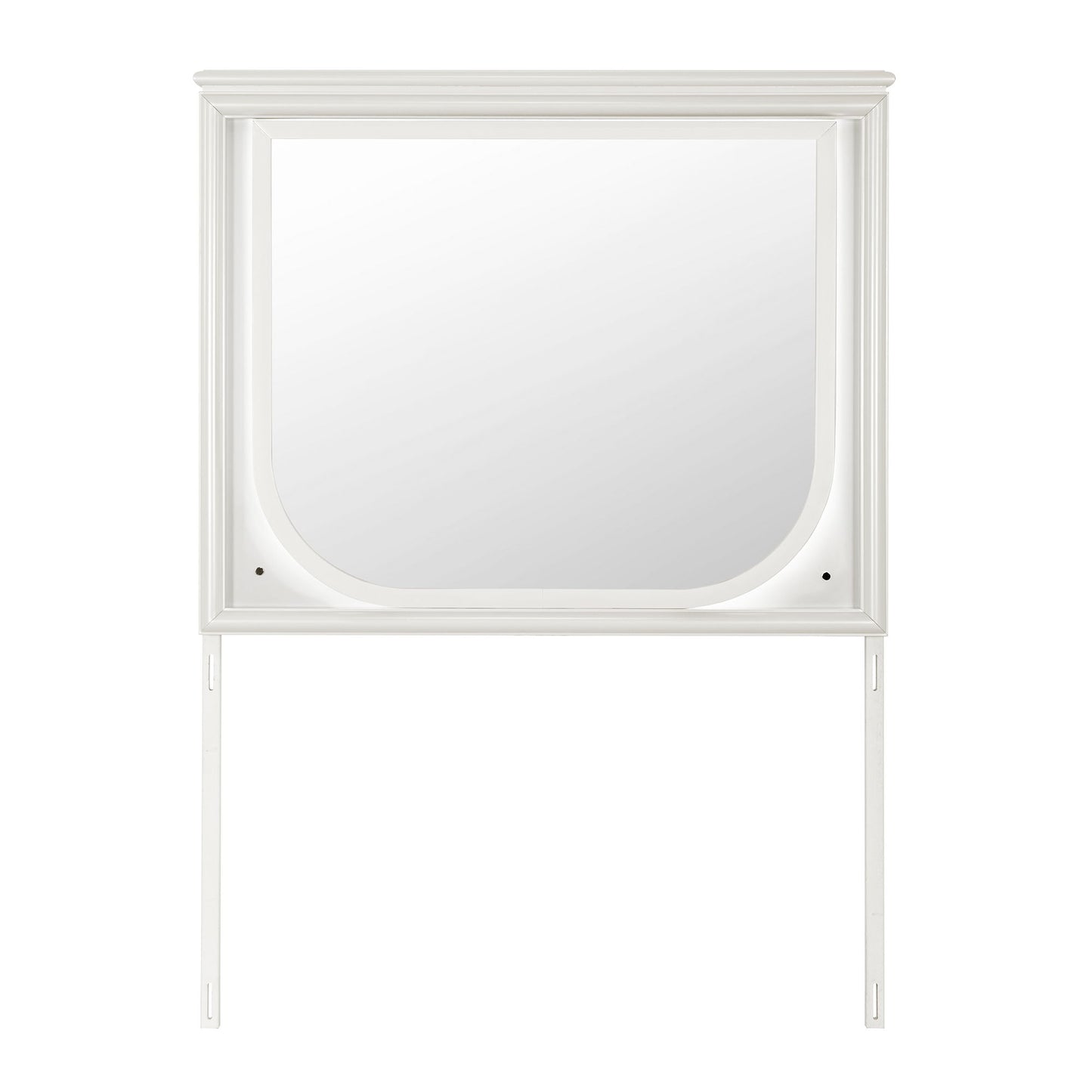 Uriuni - Large Scale Mirror With LED Light - Off White Global Furniture USA