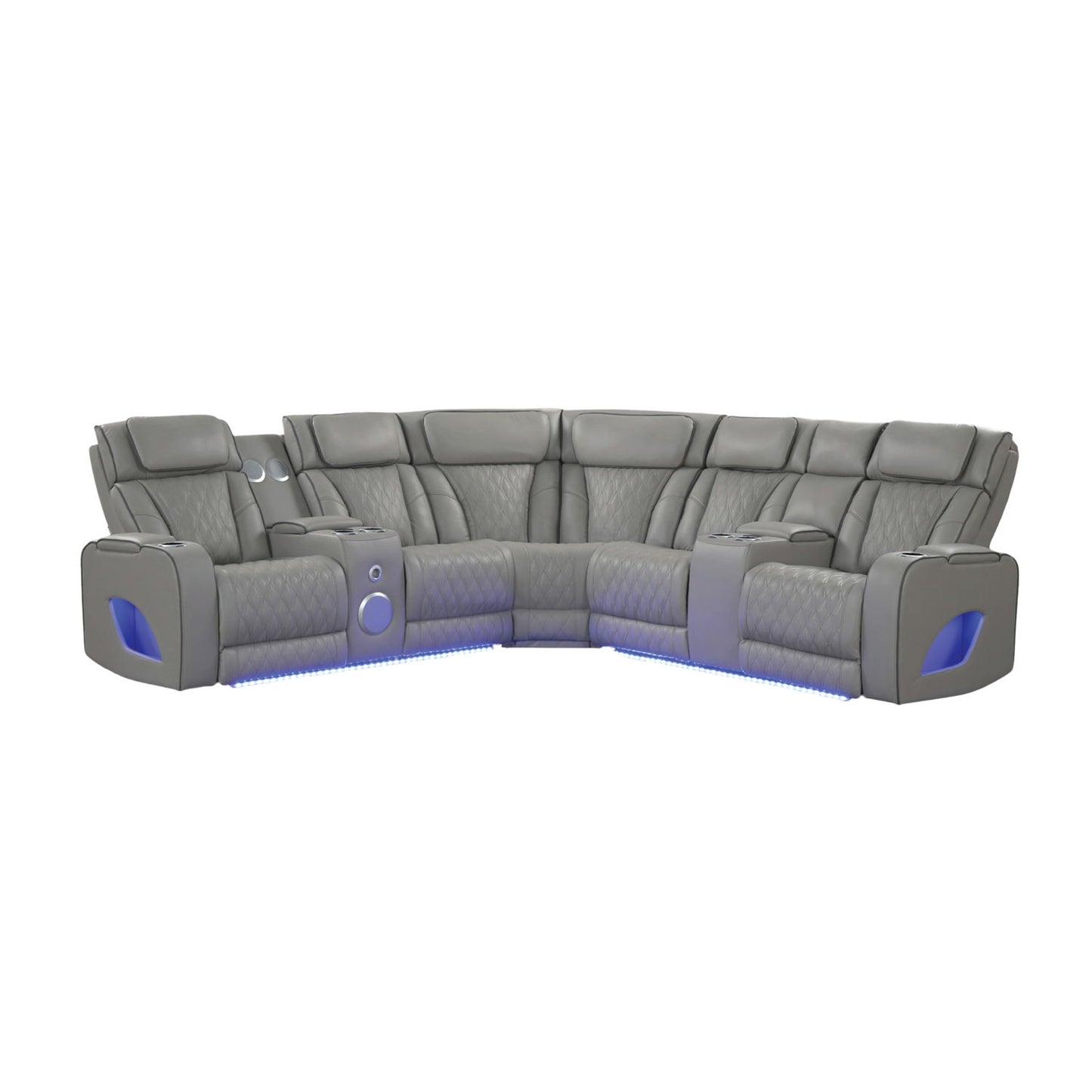 Fortuner - Power Recliner Sectional Sofa Matrix Furniture Group