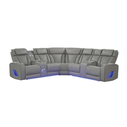 Fortuner - Power Recliner Sectional Sofa Matrix Furniture Group